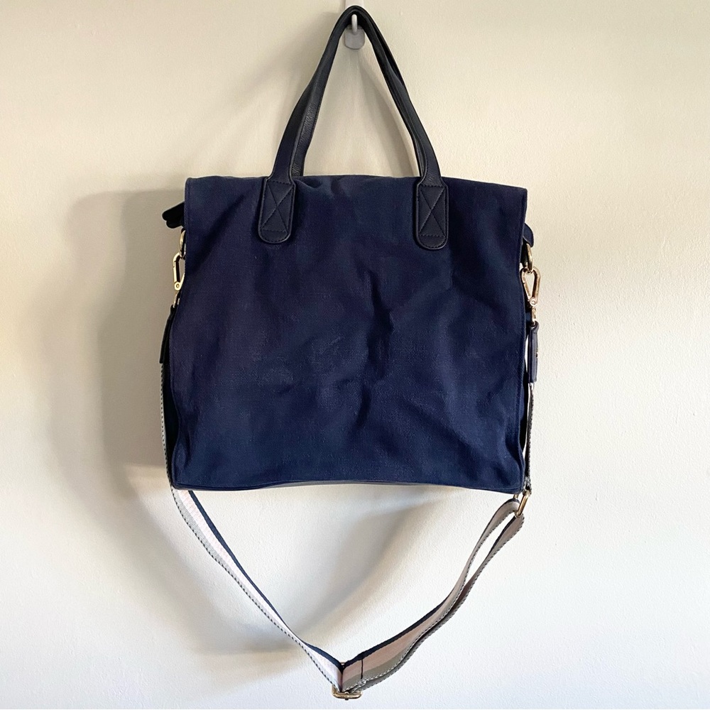 Erin Condren Planner Canvas Tote Bag in Navy Blue